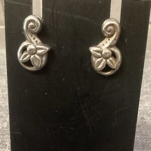 Brighton Stargazer Silver Retired Post Earrings 1433